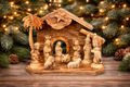 Hand-Carved Olive Wood Nativity Set