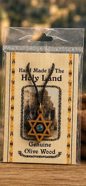 Holy Land Olive Wood Pendant Collection – Handmade in Bethlehem & Jerusalem