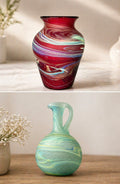 Hebron Handcrafted Glass Jug Vase