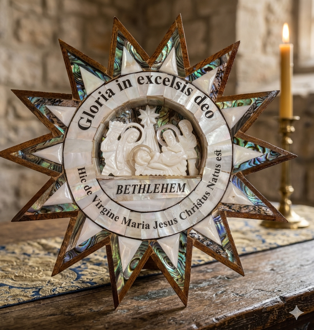 Mother-of-Pearl Nativity Star of Bethlehem