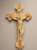 Hand-Carved Olive Wood Crucifix