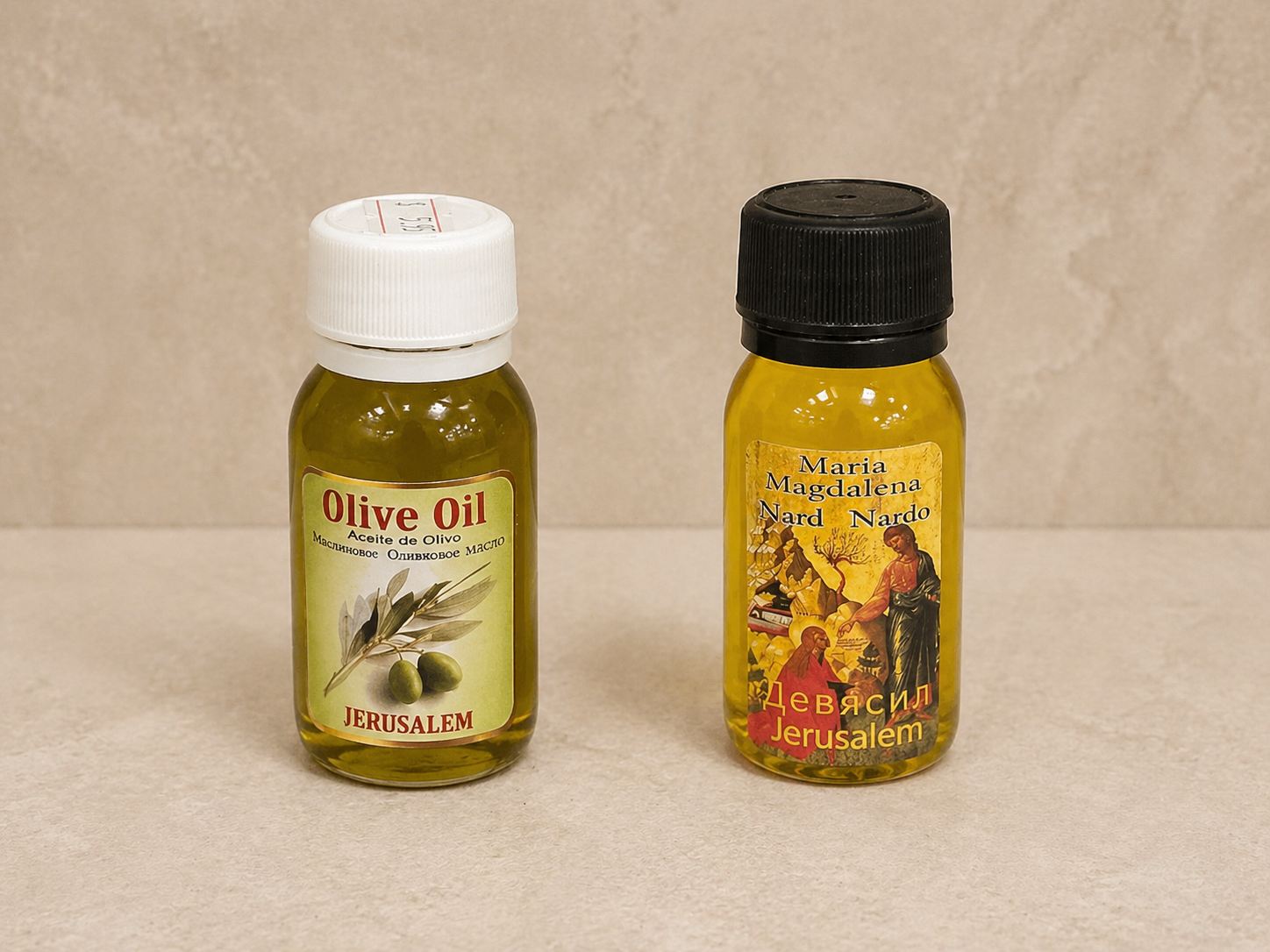 Holy Land Anointing Oil Set – Olive Oil & Nard Oil from Jerusalem