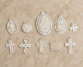 Holy Land Mother of Pearl Pendant Collection – Handcrafted Christian Symbols (Set of 10 or Individual Pieces)