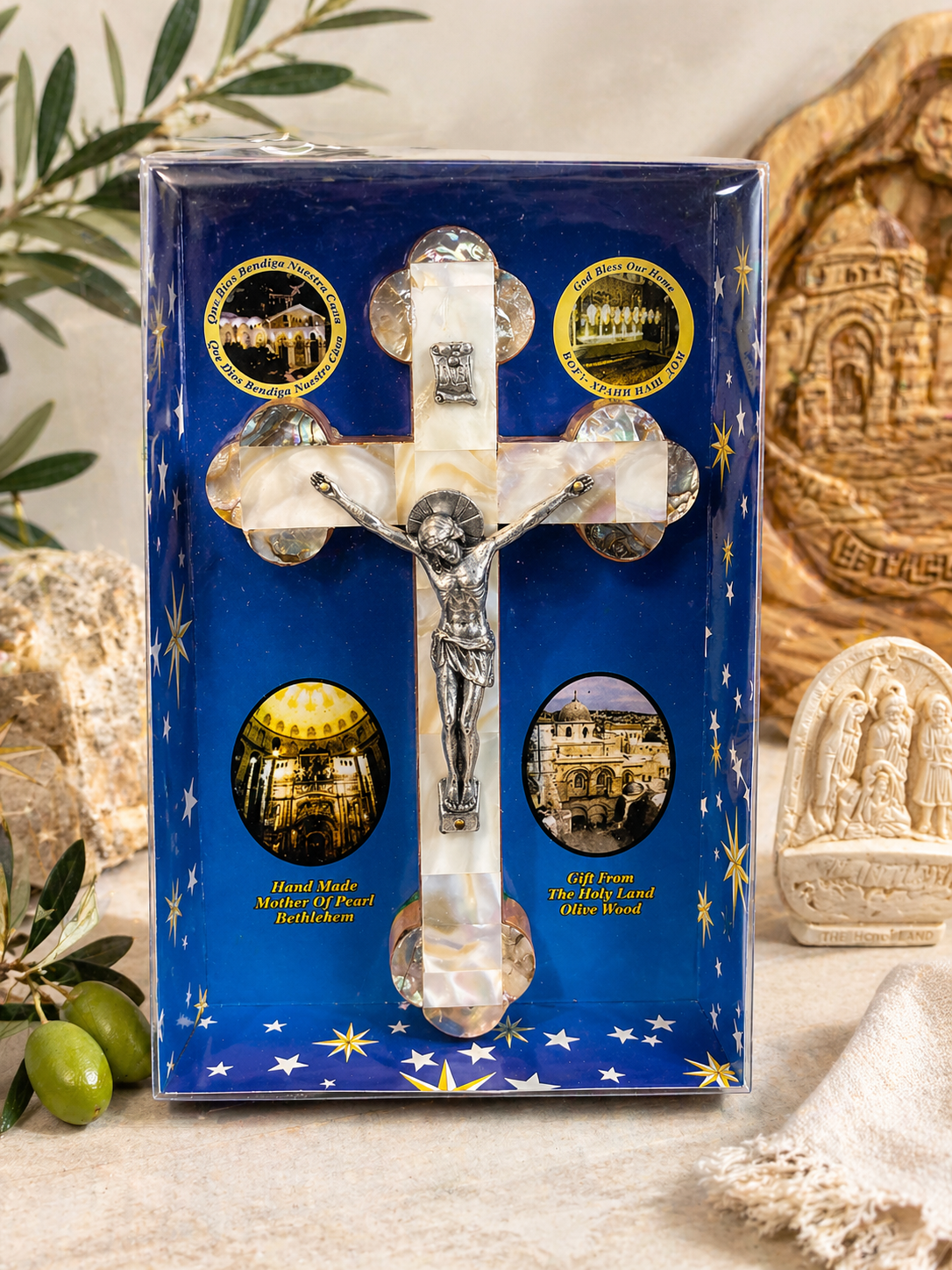 Mother of Pearl Crucifix in Gift Box