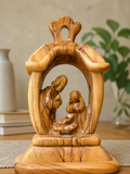 Hand-Carved Olive Wood Nativity Scene