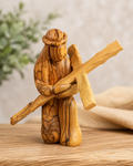 Olive Wood Christ Carrying the Cross