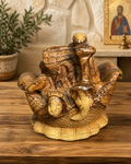 Hand-Carved Olive Wood Noah’s Ark Sculpture from Bethlehem