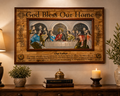 God Bless Our Home” Last Supper Wall Plaque