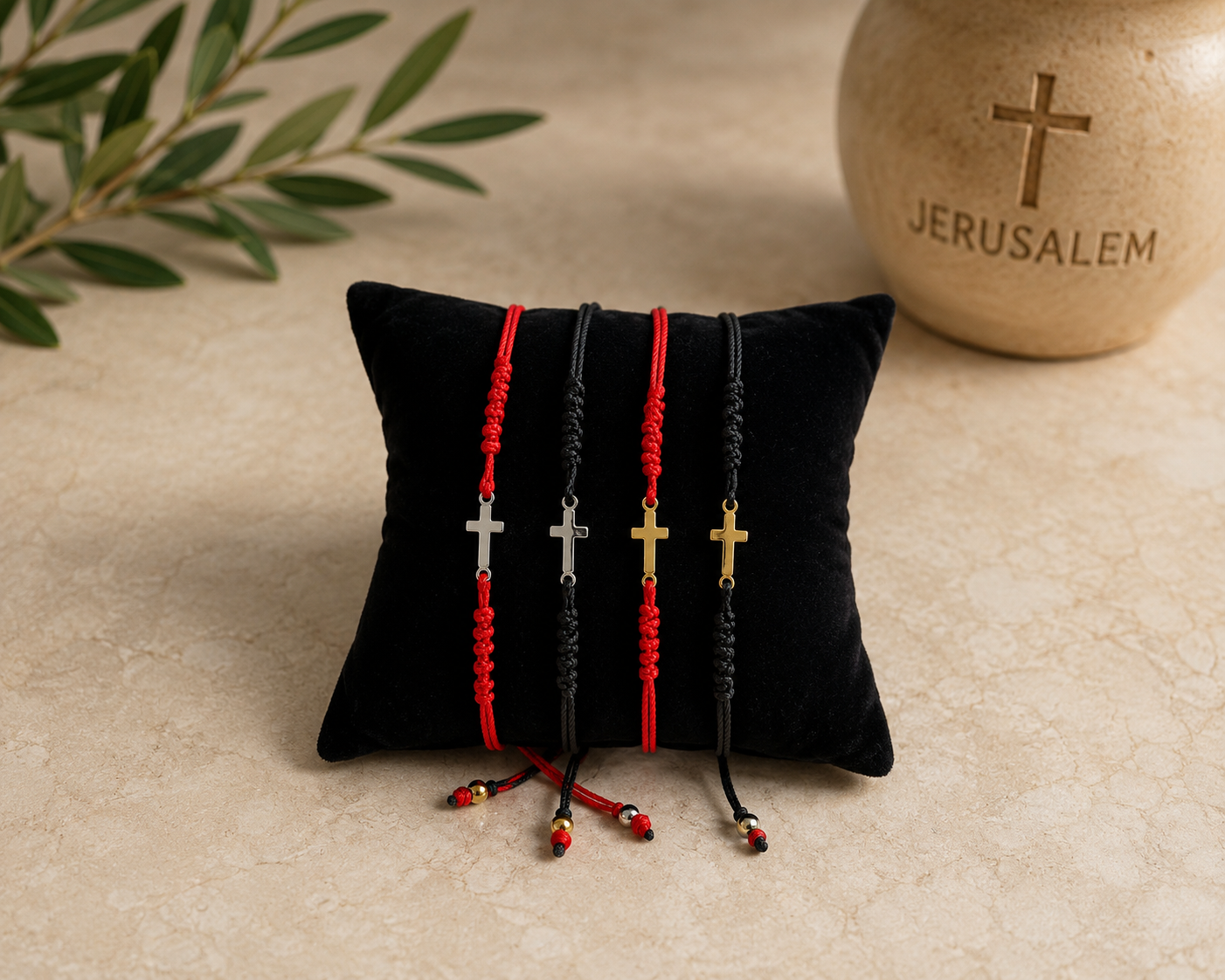 Christian Cross Cord Bracelet