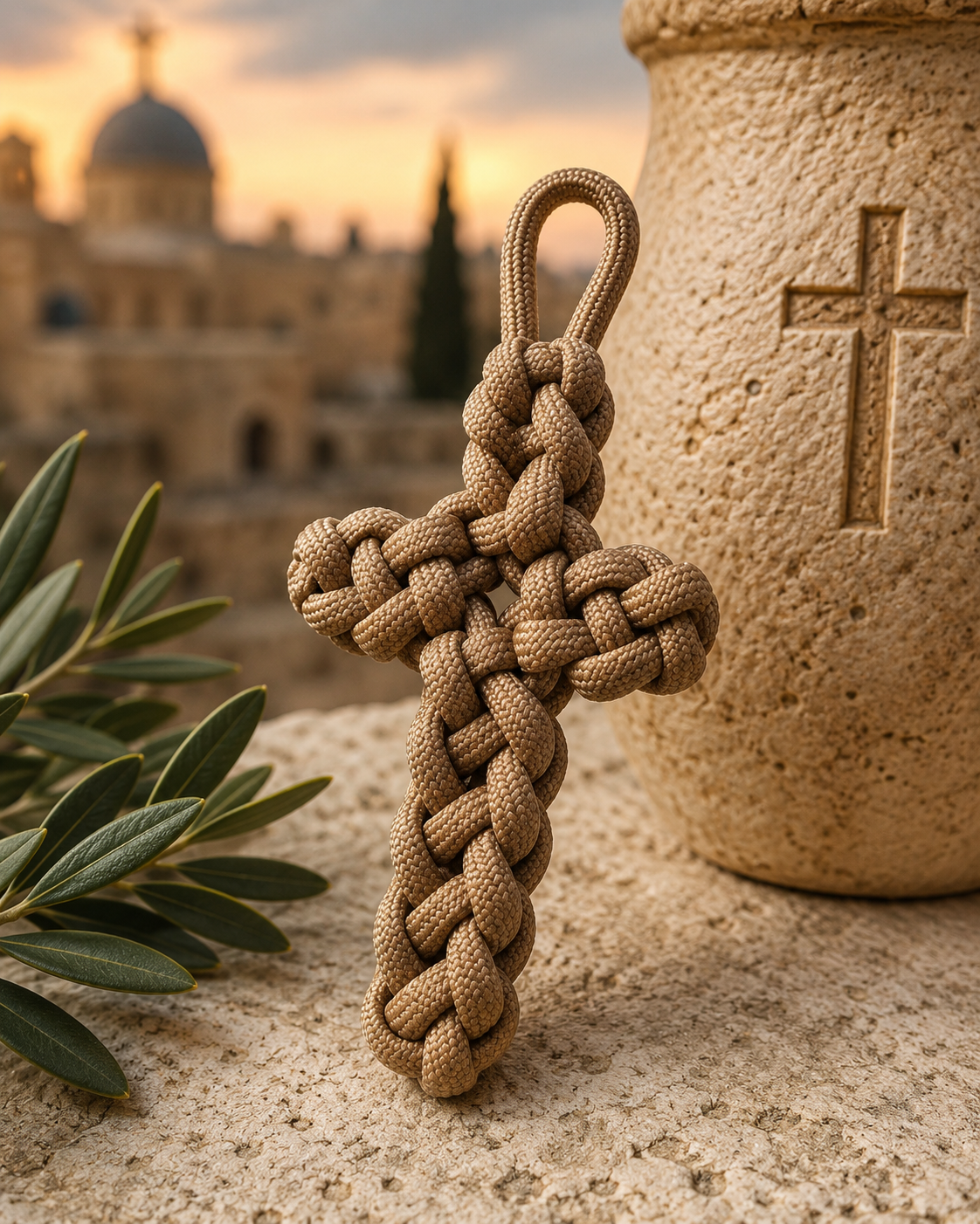 Handwoven Christian Knot Cross