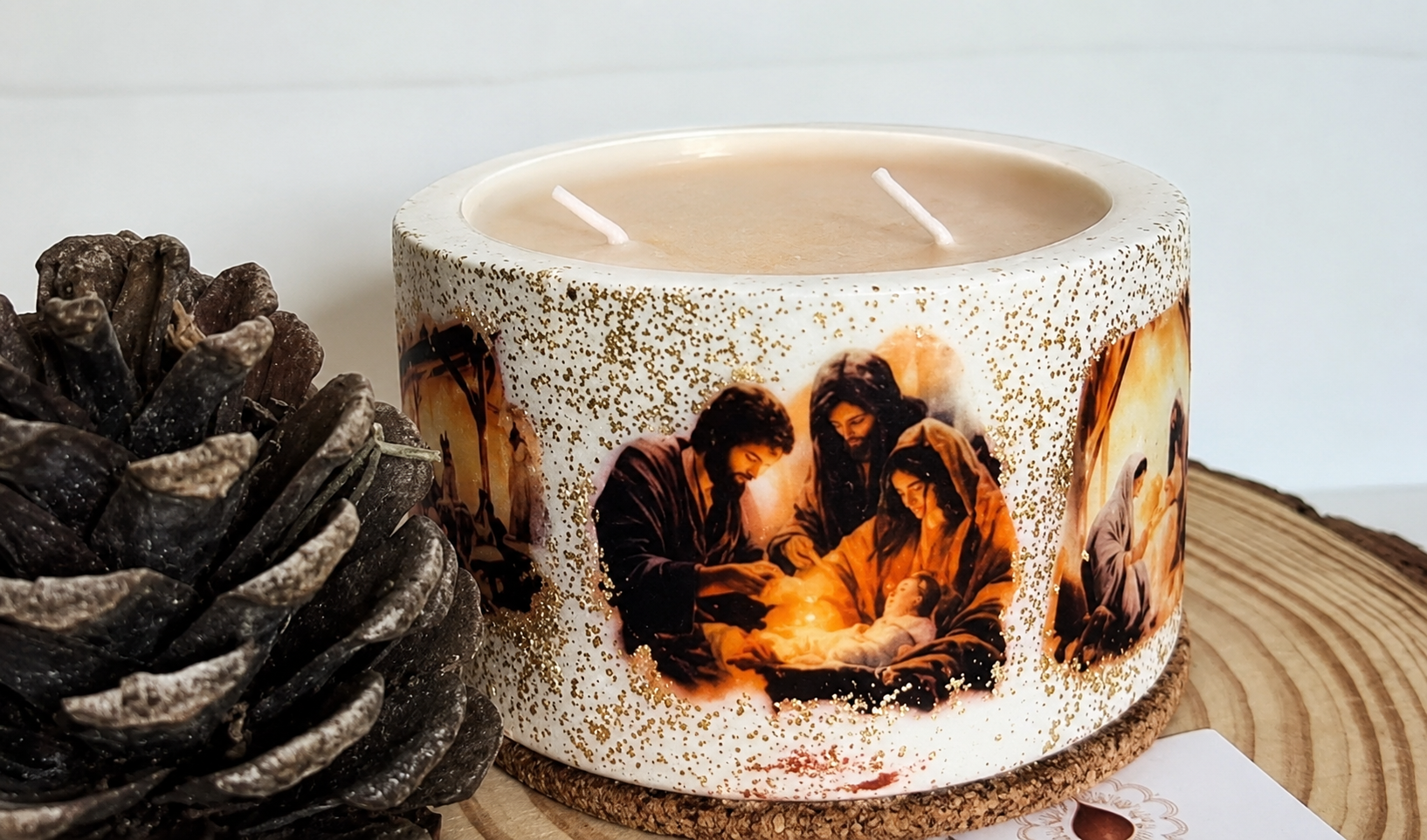 Handmade Holy Nativity Candle