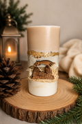 Handmade Nativity Candle