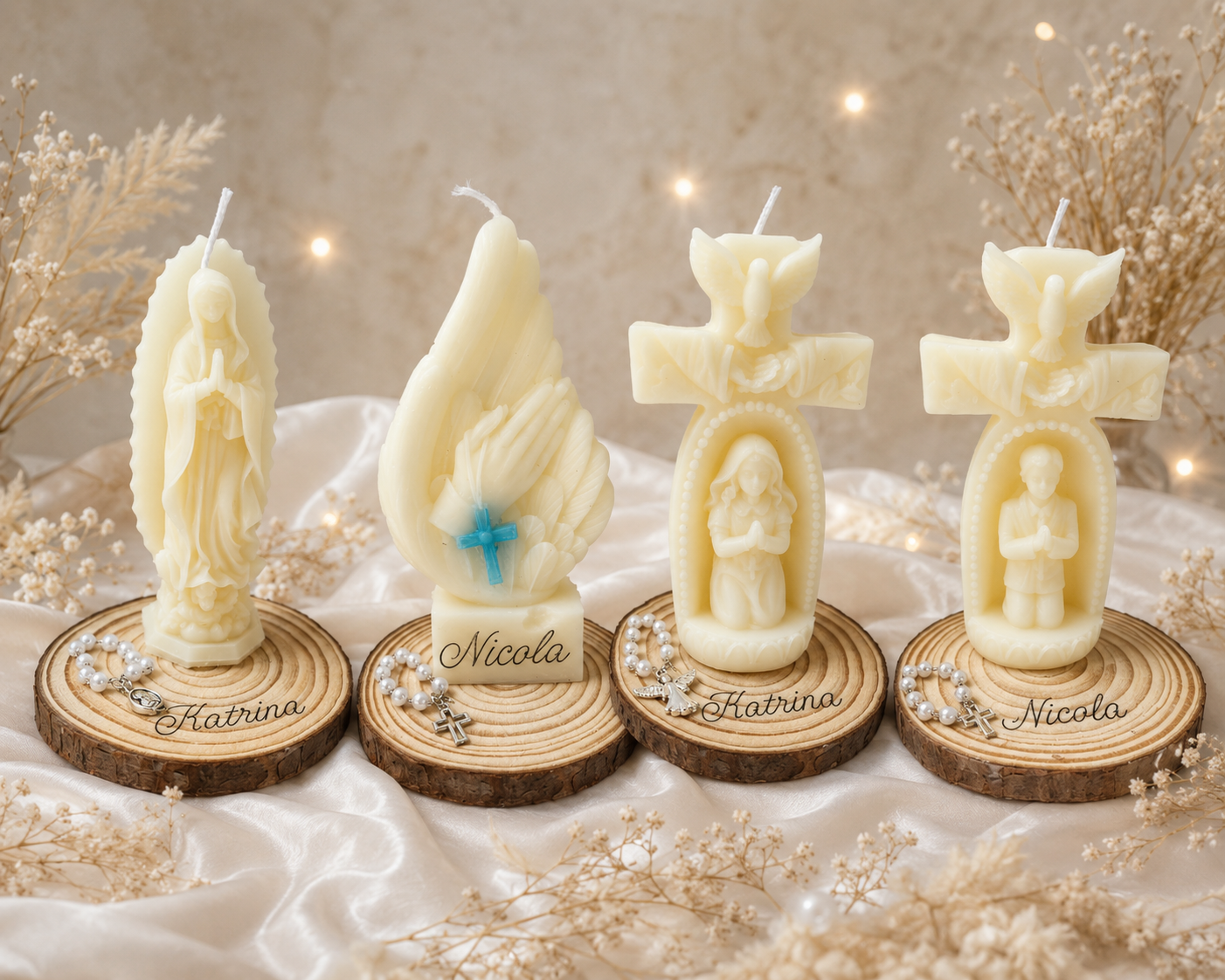 Personalized Baptism & Faith Candle Collection