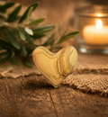 Olive Wood Heart – Symbol of Love from the Holy Land