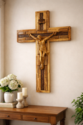Olive Wood Crucifix – Handcrafted Masterpiece