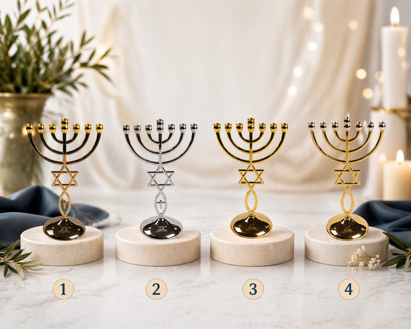 Elegant Menorah