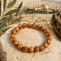 Olive Wood Bead Bracelet