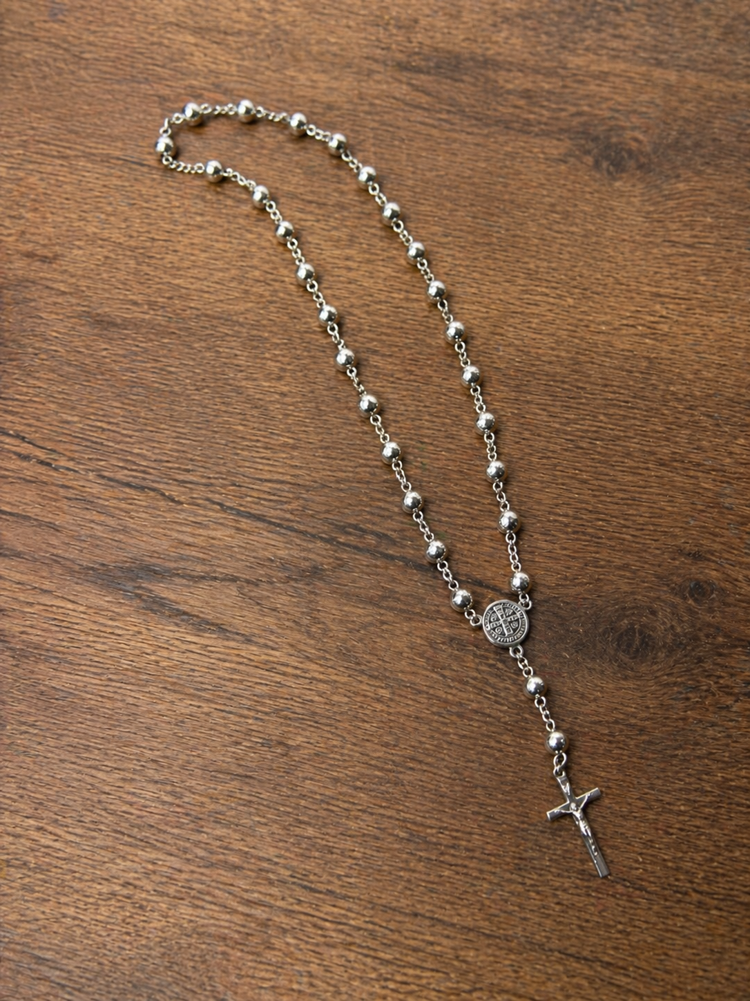 Silver Rosary