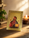 Christ Pantocrator Gold Icon – Mini Orthodox Blessing Icon
