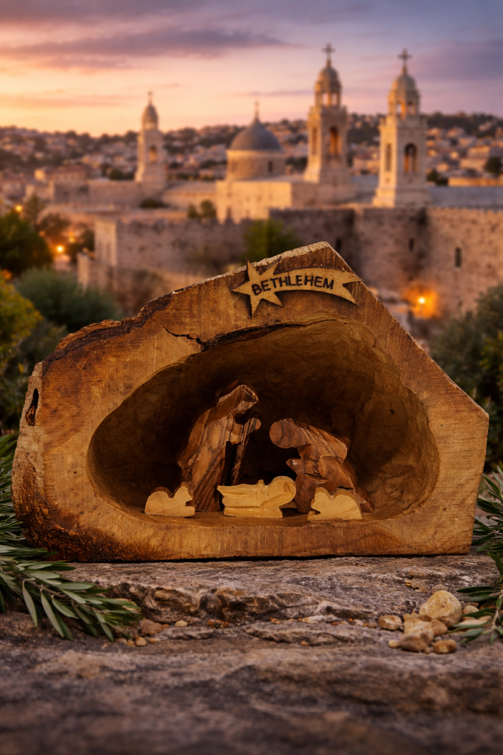 Olive Wood Nativity – Handcrafted in Bethlehem